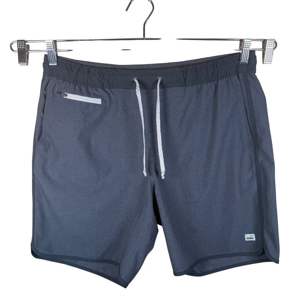 Vuori Banks Short Mens Large Charcoal Grey V330 Athletic Hybrid Performance Swim
